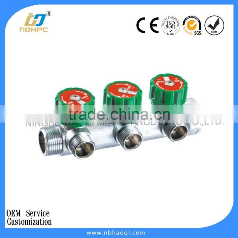 brass manifold for underfloor heating central heating manifold