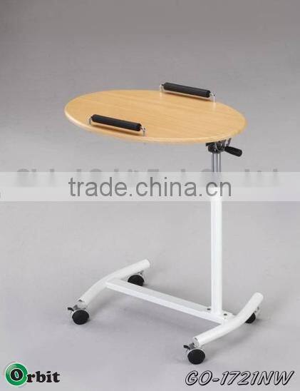 Rolling Laptop Tray Table Stand Bedroom Notebook Desk, notebook table