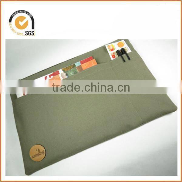 Extra large canvas camping zipper bag - hiking gear - camping gear - backpacking gear - glamping - canvas zipper pouch By Chiqun