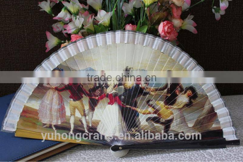 Hand-painted Spanish wood fan