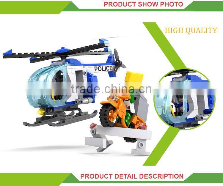 Intelligence plastic toy building blocks diecast motorcycle model