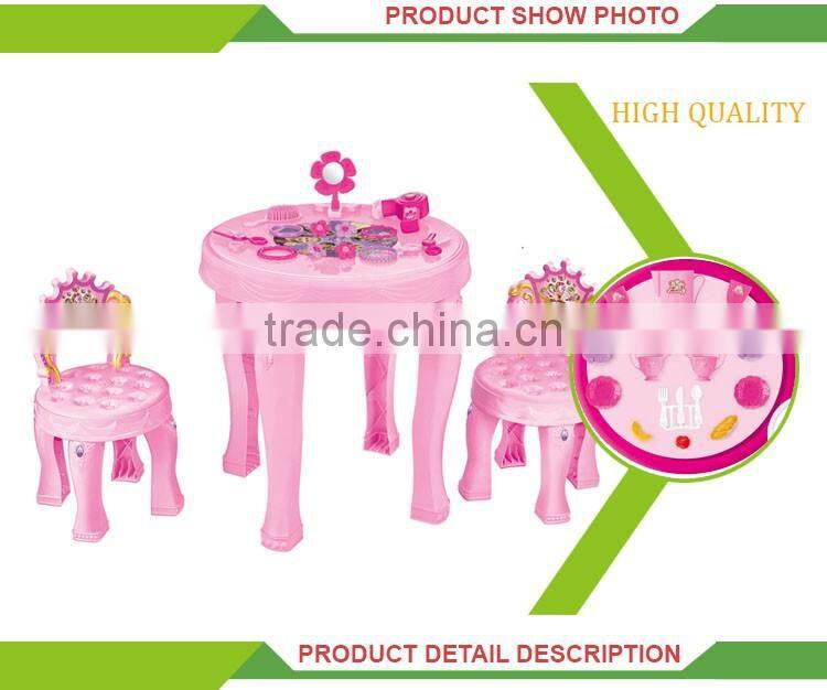 Girls living room 2 in 1 plastic mini toy doll house furniture