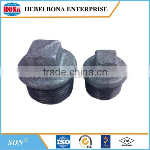 "SON" brand hot dipped galvanized BS standard malleable iron pipe fittings with low price