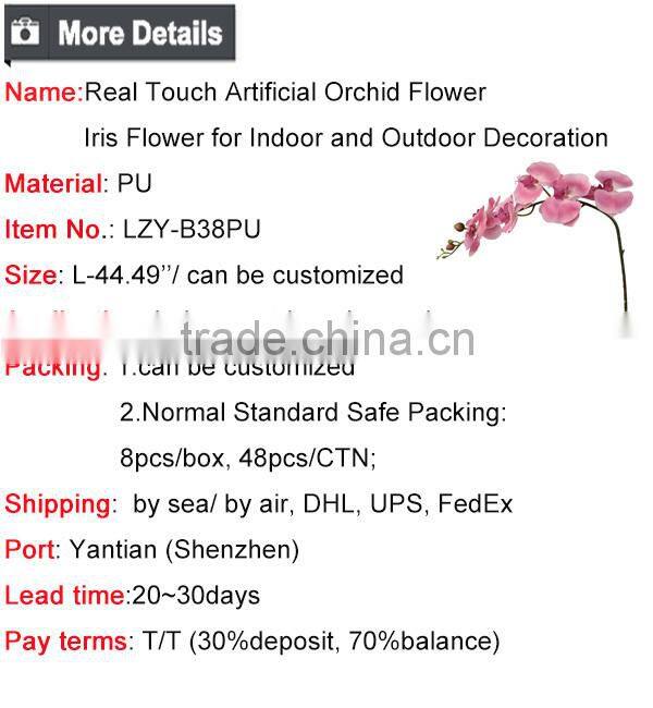 Real Touch Artificial Orchid Iris Flower for Indoor and Outdoor Decoration