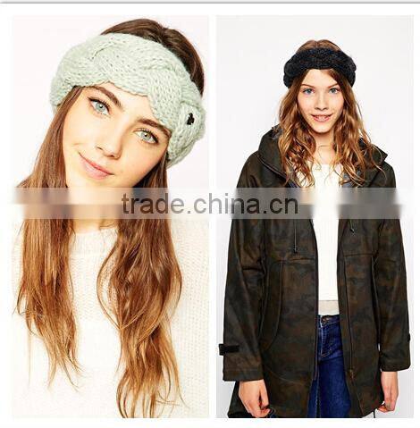 2014 Fahion knit head wrap with bow wholesale