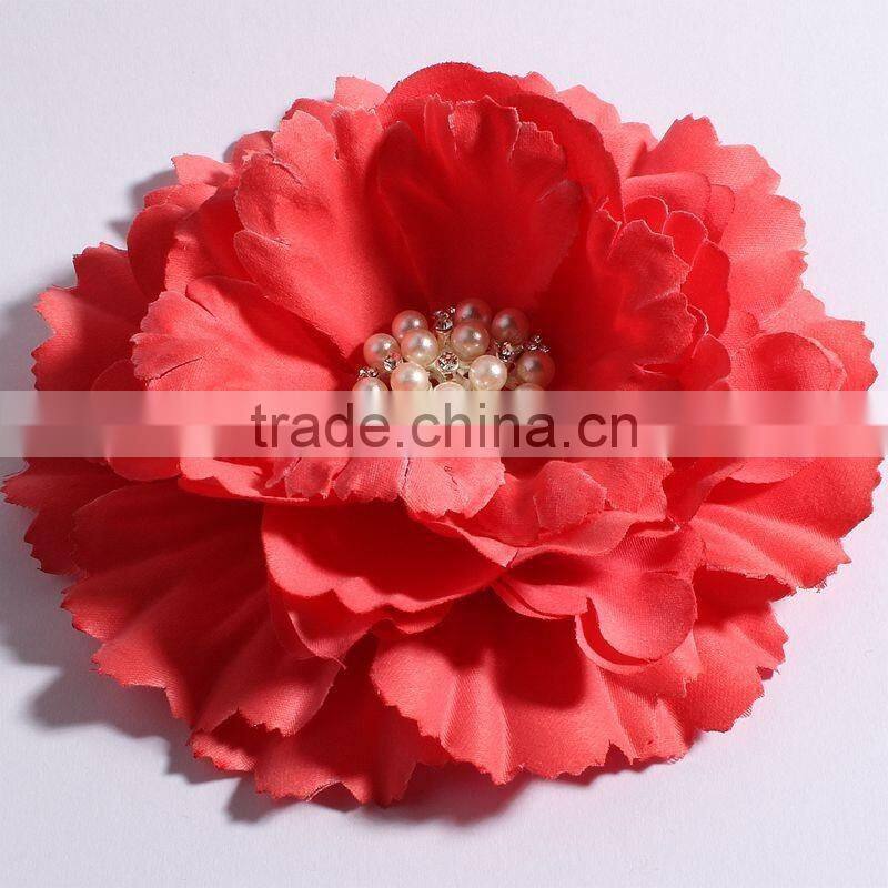fabric flower clip fabric flower brooch for kids hair accessories