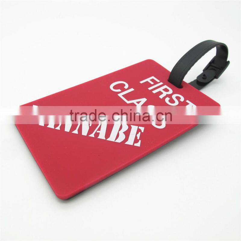 100% Eco-friendly Factory Direct Wholesale Silicone/PVC Luggage Tag