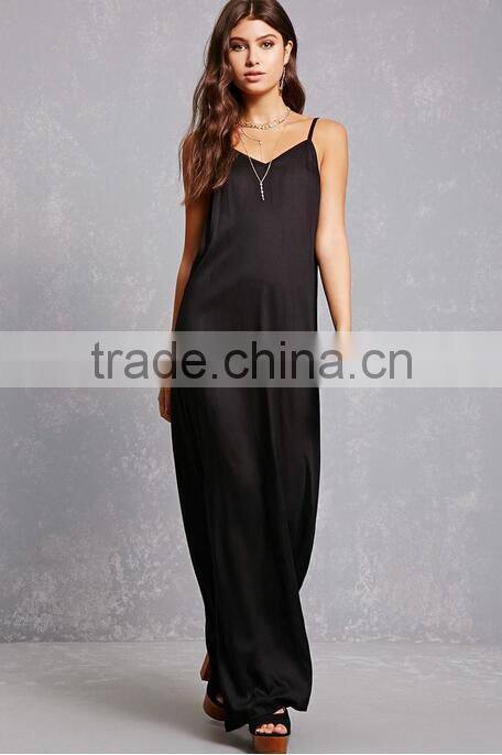 2017 Summer Pom Pom Maxi Beach Dress V Neckline Boho Strap Dress HSd9211