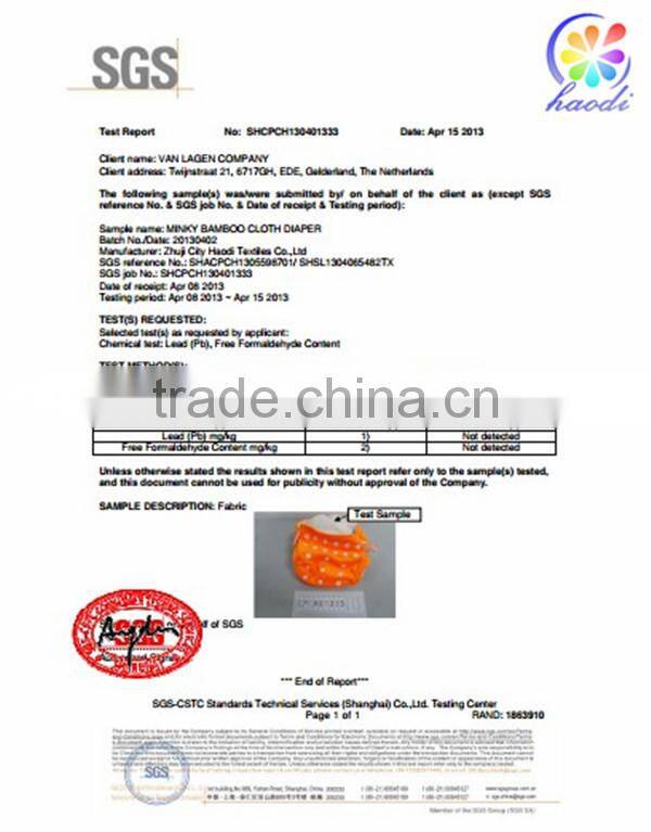 4 layers diaper insert;2 layers bamboo,2 layers microfiber reusable diaper insert