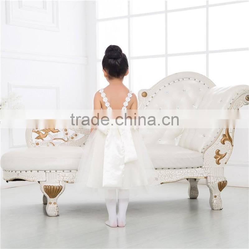 Summer boutique girl clothing dress fashion flower girl dress high quality wedding prince dress