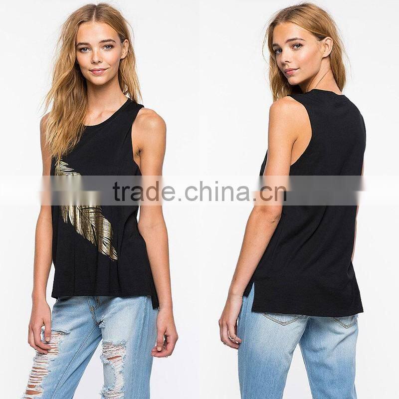 Womens Summer Casual Cotton Vest Tops Tank Sleeveless Shirt Blouse New Fashion