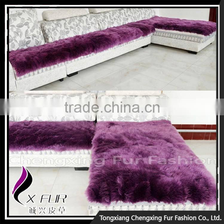 CX-D-111 Customize Design Genuine Sheepskin Lamb Fur Fur Blanket
