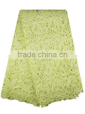 100% Cotton Textile Guipre Lace Fabric Embroidery African Lace Fabrics