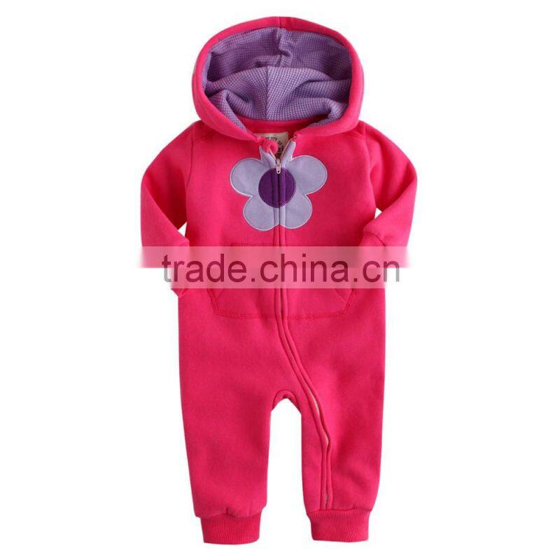 New arrival latest design hoodie baby clothes long sleeve kid romper winter Wholesale children's baby clothes clothing set