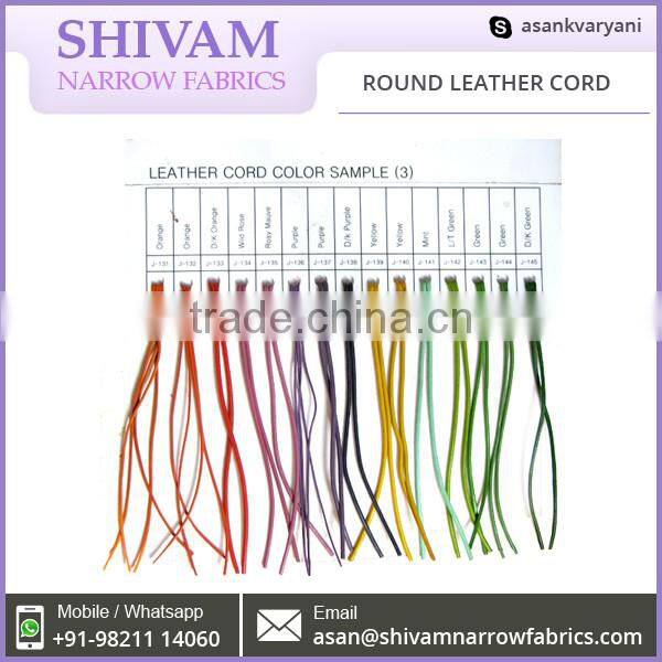 Genuine Flat Leather Cord