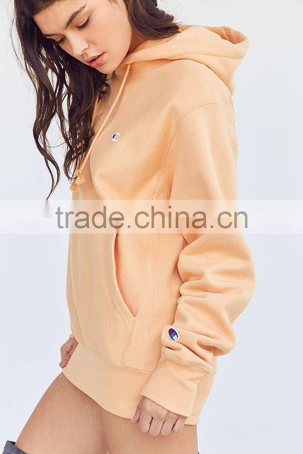 Popular Fleece Hoodie Sweatshirt Reverse Weave Hoodie With Soft Fleece Inside and Embroidery Logo