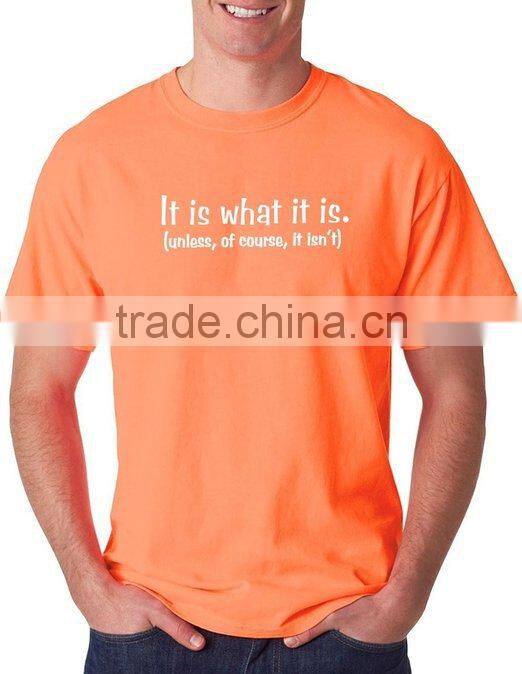 China manufacture 160gsm 100% Ring Spun Cotton Custom T shirt Printing