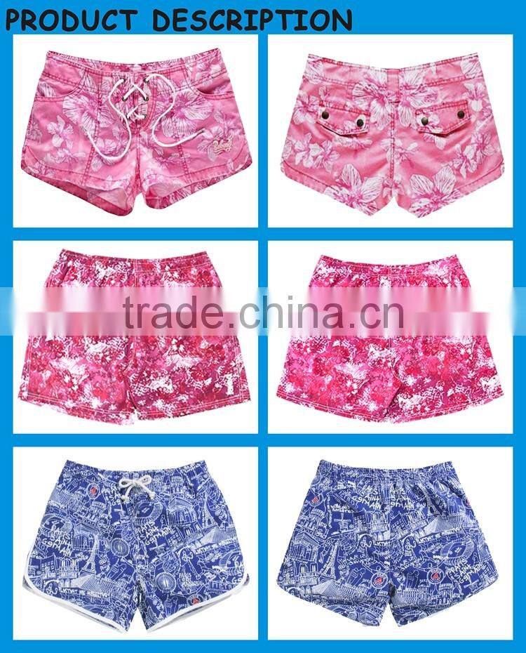 Summer Leisure Paris Lady Boardshort,Women Hot Beach Shorts