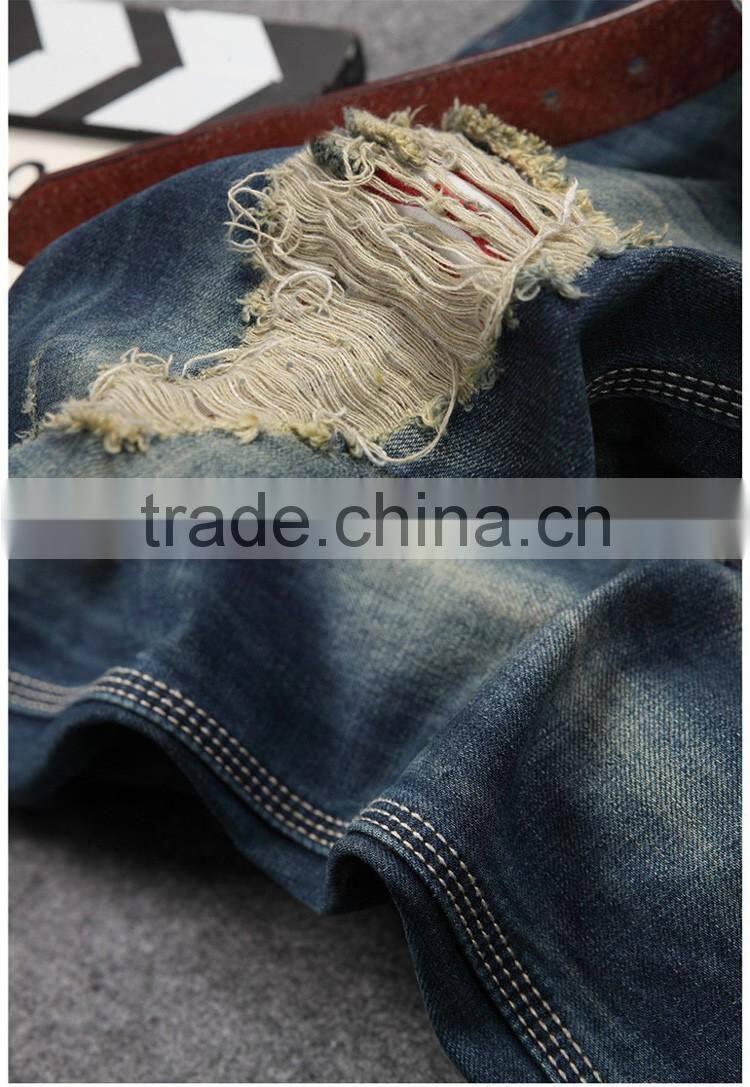Men Ripped Jeans Wholesale Jeans Pants Top Design Trousers