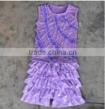 2016 easter outfits girls polka dots and chevron dress and pants cute easter clothing toddle girls outfits hot sale spring sets