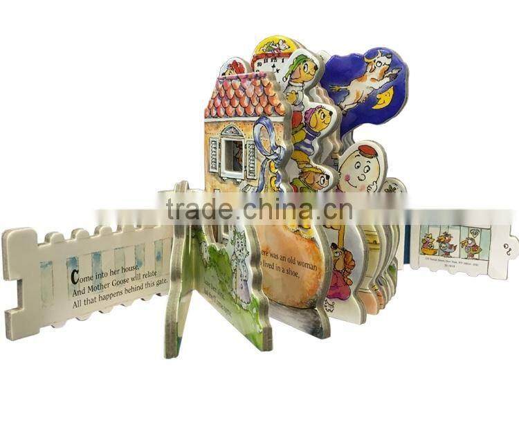 mini-house book children board book grey board die cutting book