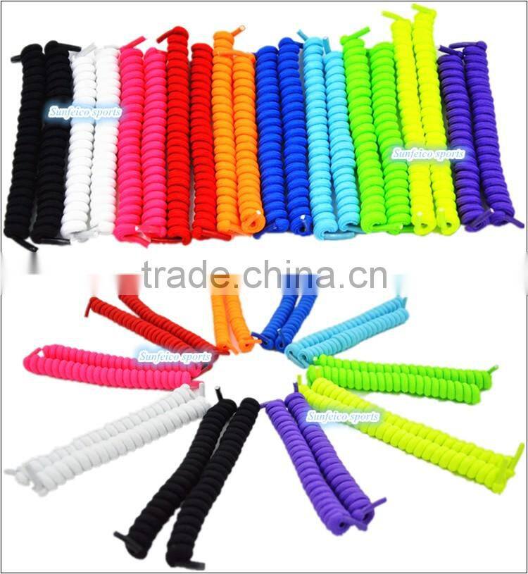 Curly Twister Elastic No-Tie Shoelaces One Size Fits Most~Slip-on Amusing Elastic Shoelaces For Individuals~Accept Custom