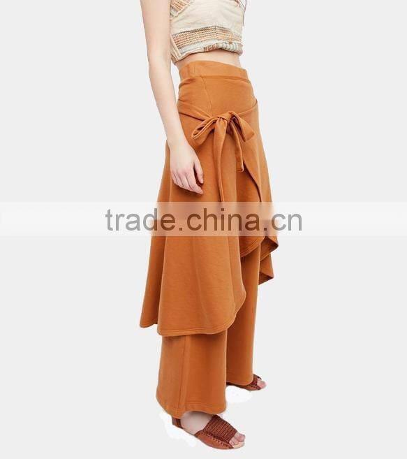 ruffles loose pants woman pants