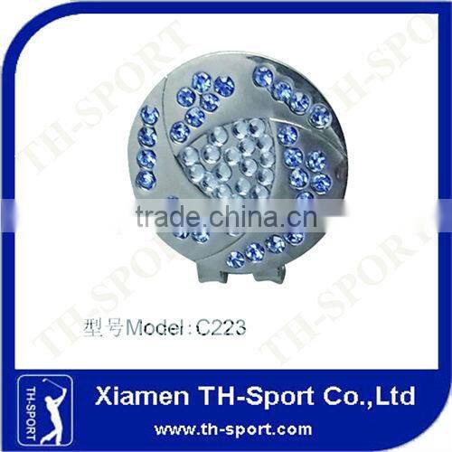 customized golf ball marker, hat clip golf ball marker