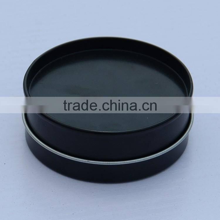 R1885H black matt colour round tin can 250ml aluminium tin black
