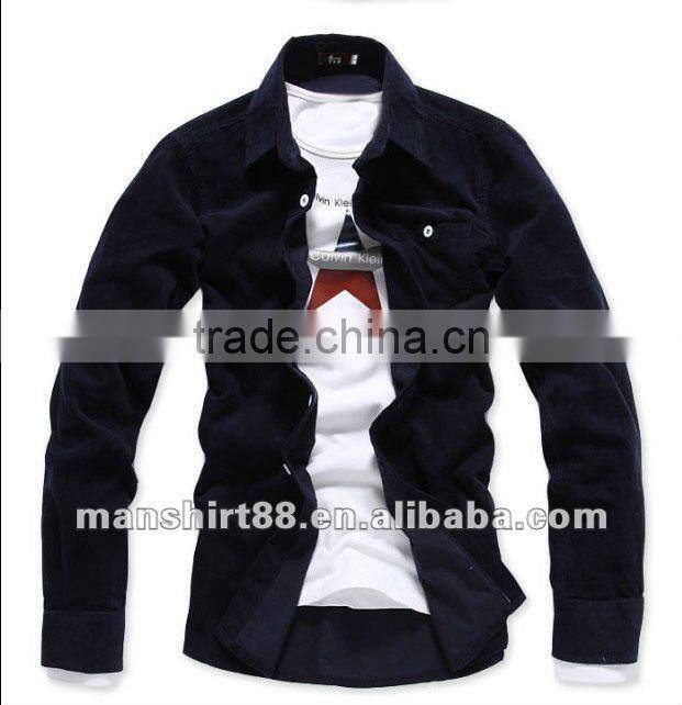 2016 superbly multicolor men corduroy casual shirt