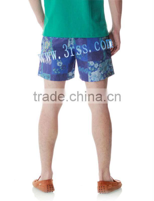 long satin swim shorts men