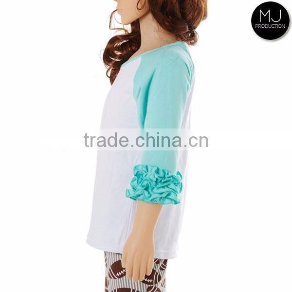 Factory wholesale icing ruffle shirt