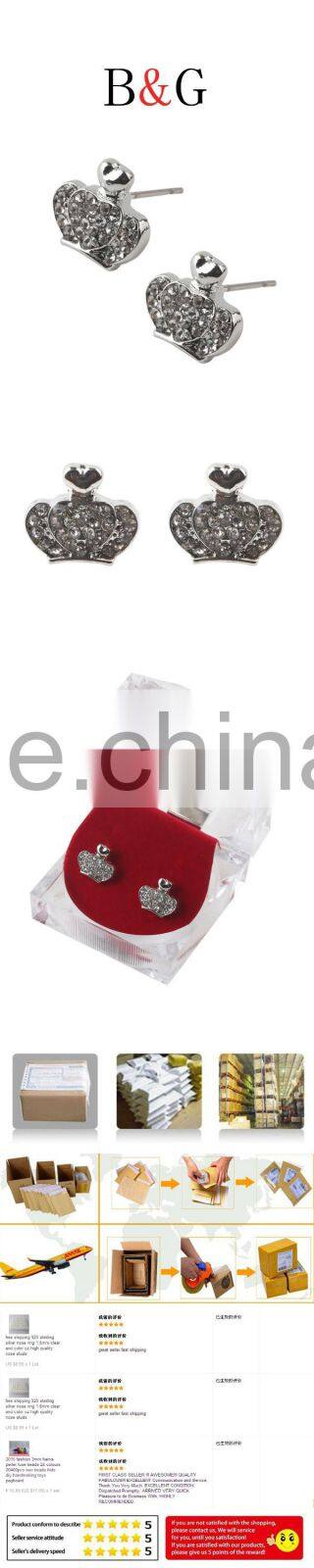 Customized Fashion Women'S Party Wear Hiphop Earrings Jewelry Wholesale Lot