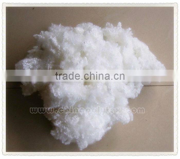 recycled and virgin hcs polyester hollow conjugated siliconed staple fiber 7d to 15d for filling pillow