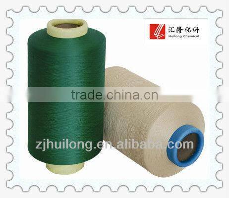 polyester filament yarn and dope dyed DTY in home textile for bedspread