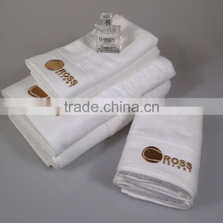 cotton large size hotel hand bath face towel set