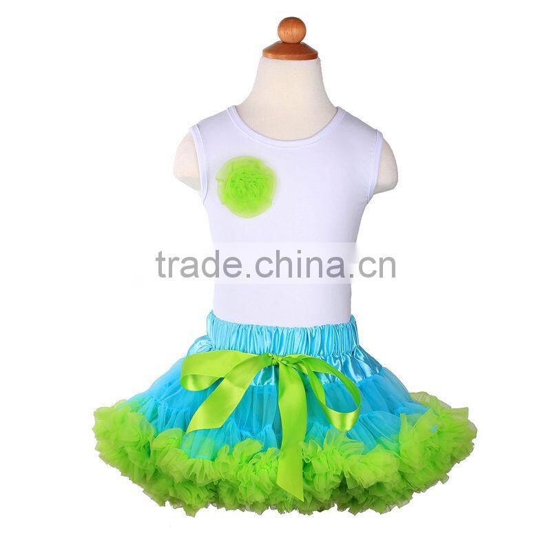 2015Wholesale Fluffy Chiffon Baby Pettiskirt For Infants Holiday Party Wear Pettiskirt Newborn Girls Ruffle Pettiskirt