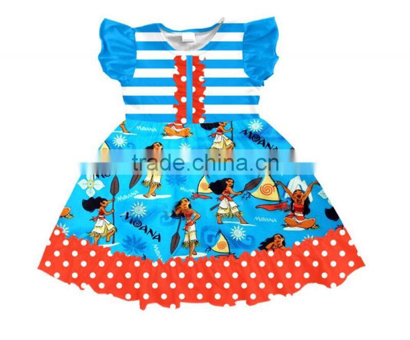 2017wholesale Halloween girls clothing pumpkin Halloween girls dress