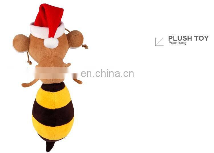 Wholesale Stuffed Lovely 20cm Plush Christmas Toys Bumble Bee For Gift Christmas 2016