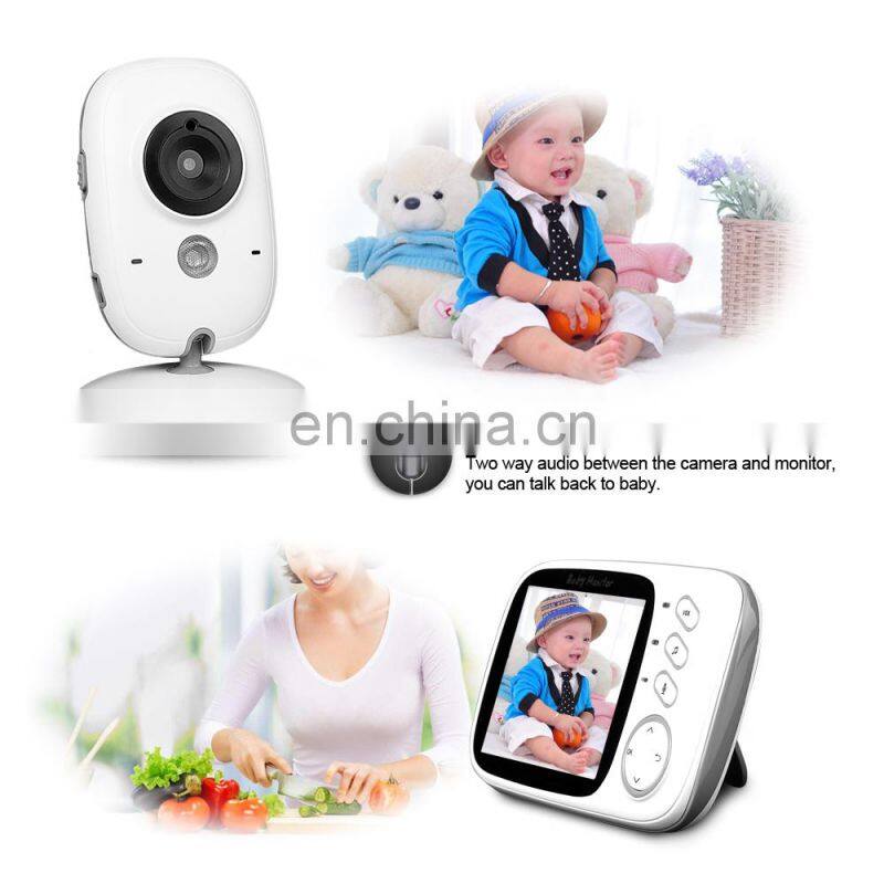 New Arrival 3.2 Inch Wireless Baby Monitor Digital Screen Smart Camera Support Night Vision Intercom Temperature Showing and l