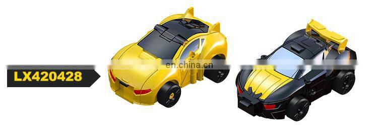 2017 New Plastic ABS 2 IN 1 car transform robot car toy for sale