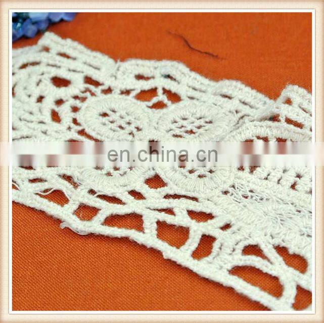 New Arrival cotton crochet neck trim for ladies clothes decoration