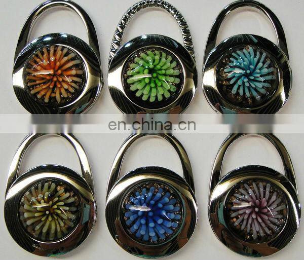 beautifull Flower shape bag hanger Blank colouful Hook, Blank custom bag hanger & purse hangers