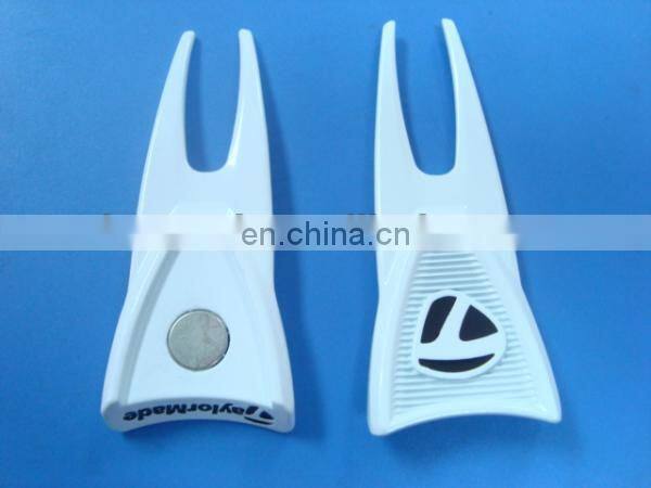 the newest blue metal golf pitchfork golf divot tool