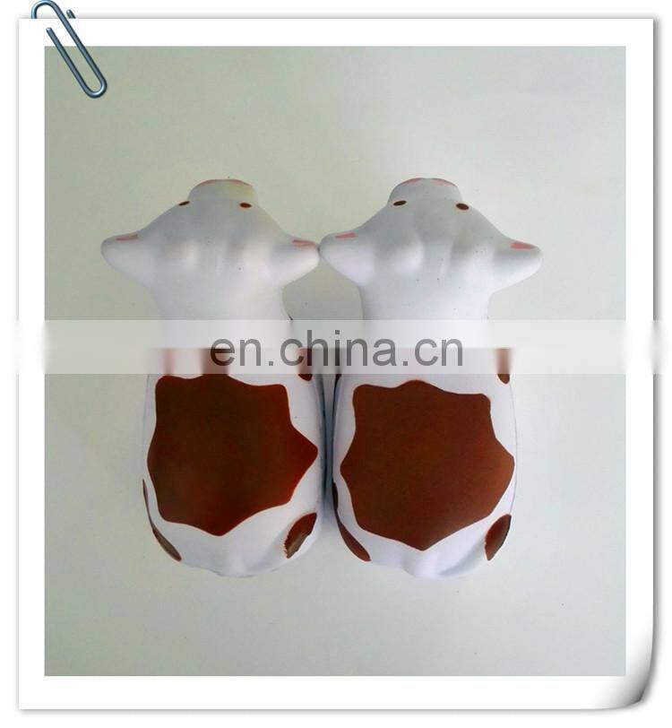 hot sale high quality PU stress ball cow shape/PU funny cow toy/customed PU promotional gift cow