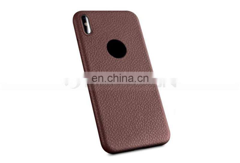 Protective Case Leather lines Phone Case for iPhone X Soft TPU Back Cover