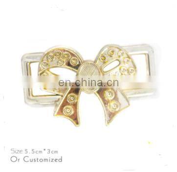 New Design Antique Brass Handbag Shoes Round Metal Slide Bar Buckles