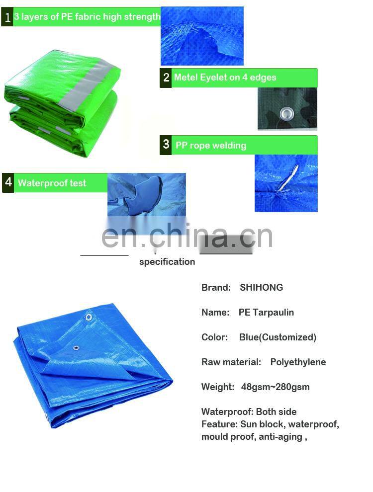 Waterproof Sheet for Outdoor Use Laminated Fabric Manufacturer PE 500 Plastic Sheet