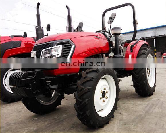 80hp farm LARGE tractor with farming implements such as trailer harvester and plow