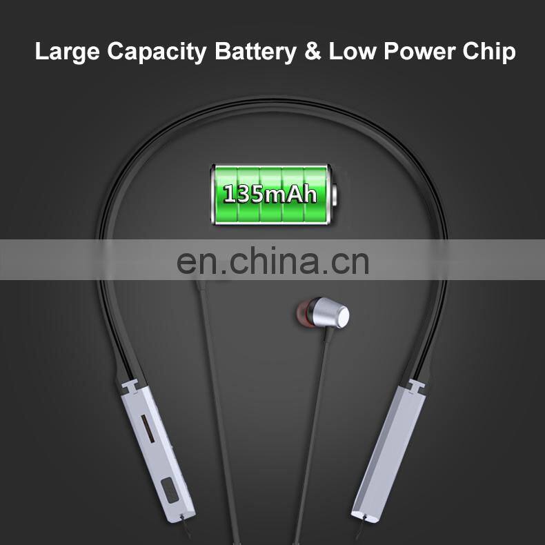 In-Ear Wireless V4.2+EDR Earphones Headphone with Build-in Mic Magnetic Attraction Bluet ooth Earphone